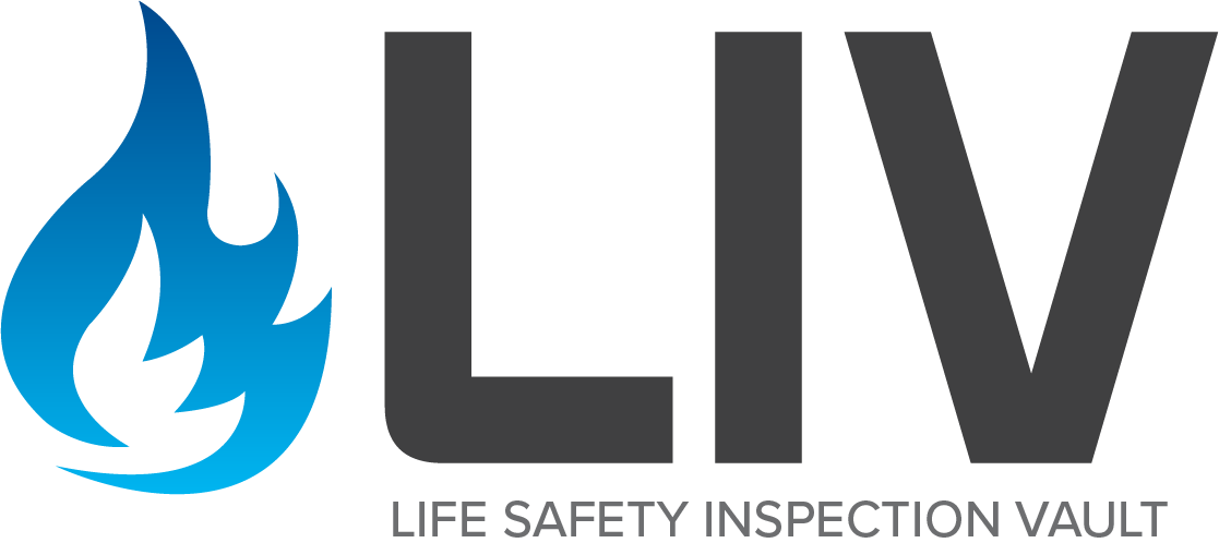 LIV Logo with text Life Safety Inspection Vault